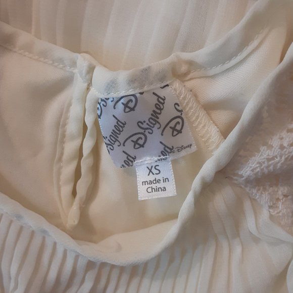 Ivory Sheer and Lace Girl's Tunic Dress XS 4-5-6 D-Signed by Disney Jaya Apparel - Picture 5 of 6